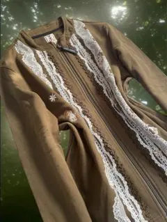 森ガール ジャケットジップアップジャケット フェアリーグランジ フェアリーコア