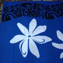 タヒチアンパレオフラダンス用 青い布 大きめ