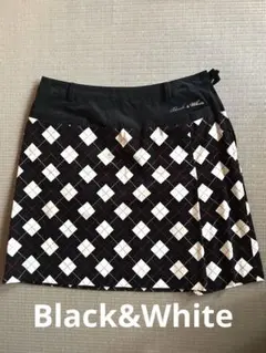 Black&White スカート　L アーガイル