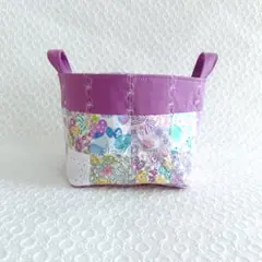 102ハンドメイド リメイク 布バスケット ファブリックバスケット 小物