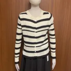 ボーダーカーディガン 長袖 レディース　新品未使用