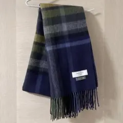 BEAMS LIGHTS ウール100% 大判ストール マフラー　チェック柄