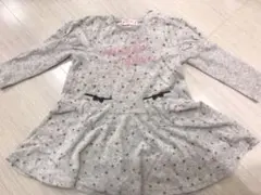 メゾピアノ  ワンピース 110 姉妹　お揃い　ベロア　暖か