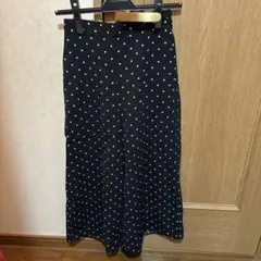 gu GU ジーユー　ドット　水玉　パンツ　S ワイドパンツ
