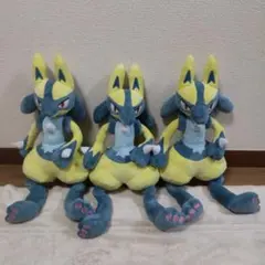ポケットモンスター めちゃもふぐっとぬいぐるみ～黄色いルカリオ～ ３点セット
