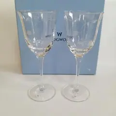 新品WEDGWOODストロベリーペアワイングラス ＆マリアージュボウル3点