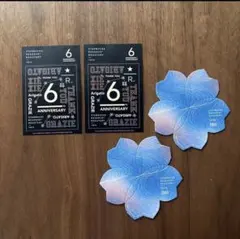 スターバックス リザーブロースタリー東京6周年限定ステッカー＆桜コースター各2枚