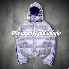 ほ*り様 00s OLD UNIQLO✨希少 フード ダウンジャケット Y2K