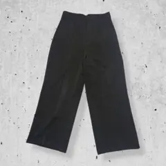 ZARAザラワイドパンツスラックスフレアブラック黒センタープレスハイウエストM