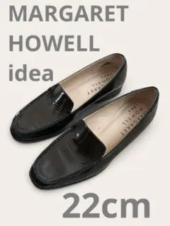 MARGARET HOWELL idea エナメルローファー ブラウン　22cmのサムネイル