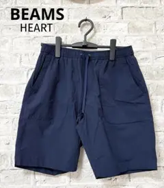 美品　BEAMS HEART ショートパンツ S ネイビー イージーパンツ　夏