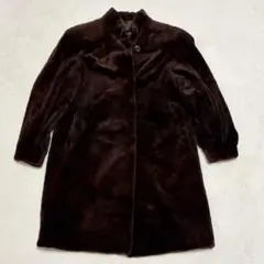 SAGA MINK サガミンク シェアードミンク ファーコート 茶