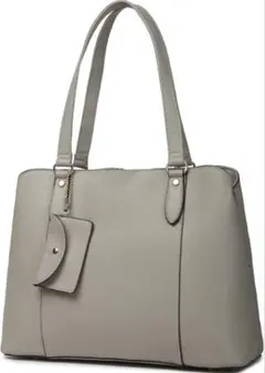 GUSCIO ITALY ビジネストートバッグ 自立PUレザー 通勤 ベージュのサムネイル