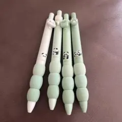 パンダデザイン ボールペン 4本セット バラ売り可能