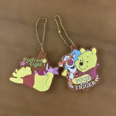プーさん、ピグレット、ティガー ラバーキーホルダーセット