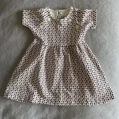 プチバトー ほぼ未使用花柄コットンワンピース24m 86cm