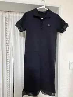 FRED PERRY ブラックポロワンピース UK 10