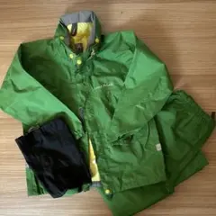 mont-bell レインスーツ 130サイズ 緑