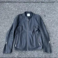 UNITED TOKYO leather jacket black y2k
