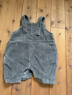 グレー コーデュロイ サロペット 12M