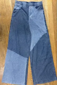 H&M エイチアンドエム デニム パンツ ワイド クレイジーパターン