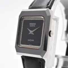 不動品 RADO ラドー レディース腕時計 ダイヤスター 黒文字盤 スクエア