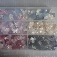 ハンドメイド デコパーツ まとめ ケース付き