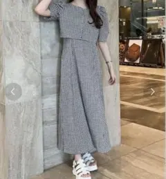 限定お値下げ中 美品 マルチウェイセットワンピース チェック