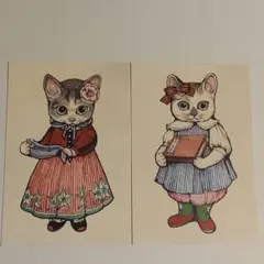 ボリス雑貨店　ヒグチユウコ　ポストカード　新柄　2枚セット　こはる ボーちゃん