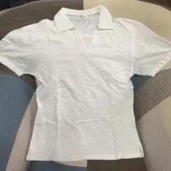 Restrict Producted by abx 短丈ポロシャツ ホワイトのサムネイル
