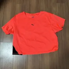 PUMA ランニングTシャツ M 蛍光オレンジ