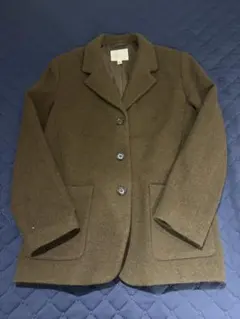 H&M ウールブレンド ピーコート ダークブラウンのサムネイル