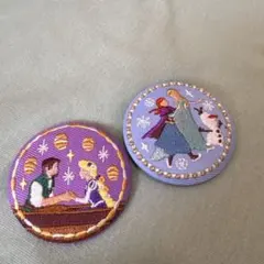 ディズニー　刺繍缶バッジ