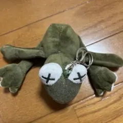 台湾　カエルのぬいぐるみキーホルダー