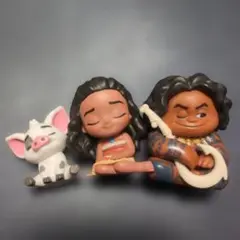 肩ズンFig. モアナと伝説の海 3体セット ガチャ　カプセルトイ
