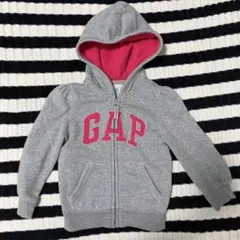 babyGap フード付きトレーナー 100サイズ グレー/ピンク