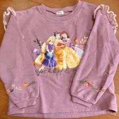 プリンセス　120サイズ　裏起毛トレーナー　美品　女の子　しまむらのサムネイル