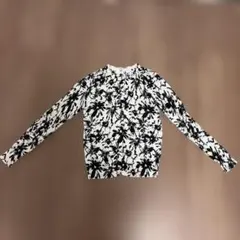 Hunch（ハンチ） モノトーン 花柄 長袖 カーディガンのサムネイル
