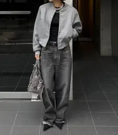 新品 完売ok.soon original wide denim black 2 original wide denim black | ok.soon