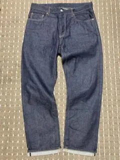 ユニクロ　レギュラーフィットジーンズ　セルビッチ　カイハラ　34インチ