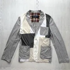 COMME des GARCONS HOMME パッチワーク 切替 ジャケット