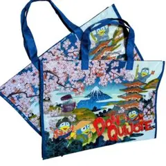 2枚 ソラドンキ ドンペン 免税バッグ エコバッグ 桜 富士山 ドンキホーテ