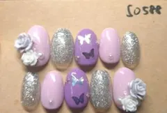 ネイルチップ　S0588　ショートオーバル