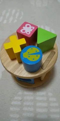 コロコロパズル Edute' おもちゃ ポットン落とし つみき 1歳2歳3歳