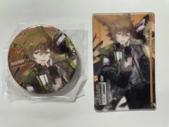 アークナイツ　レオンハルト　クリアカード　缶バッジ　セット　min