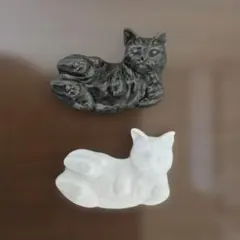 未使用 アフタヌーンティー キャッツナップタイム 猫 箸置き 2個セットのサムネイル
