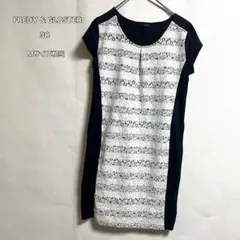 FREDY & GLOSTER レース ボーダーワンピース 可愛いガーリー 38のサムネイル