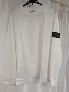 STONE ISLAND ホワイト ロンT ロングスリーブシャツ