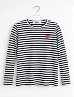 PLAY COMME des GARCONS 테두리 긴팔 Tシャツ M