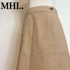 マーガレットハウエル ライトコットンツイル チノスカート リネン混 巻き Ⅰ
